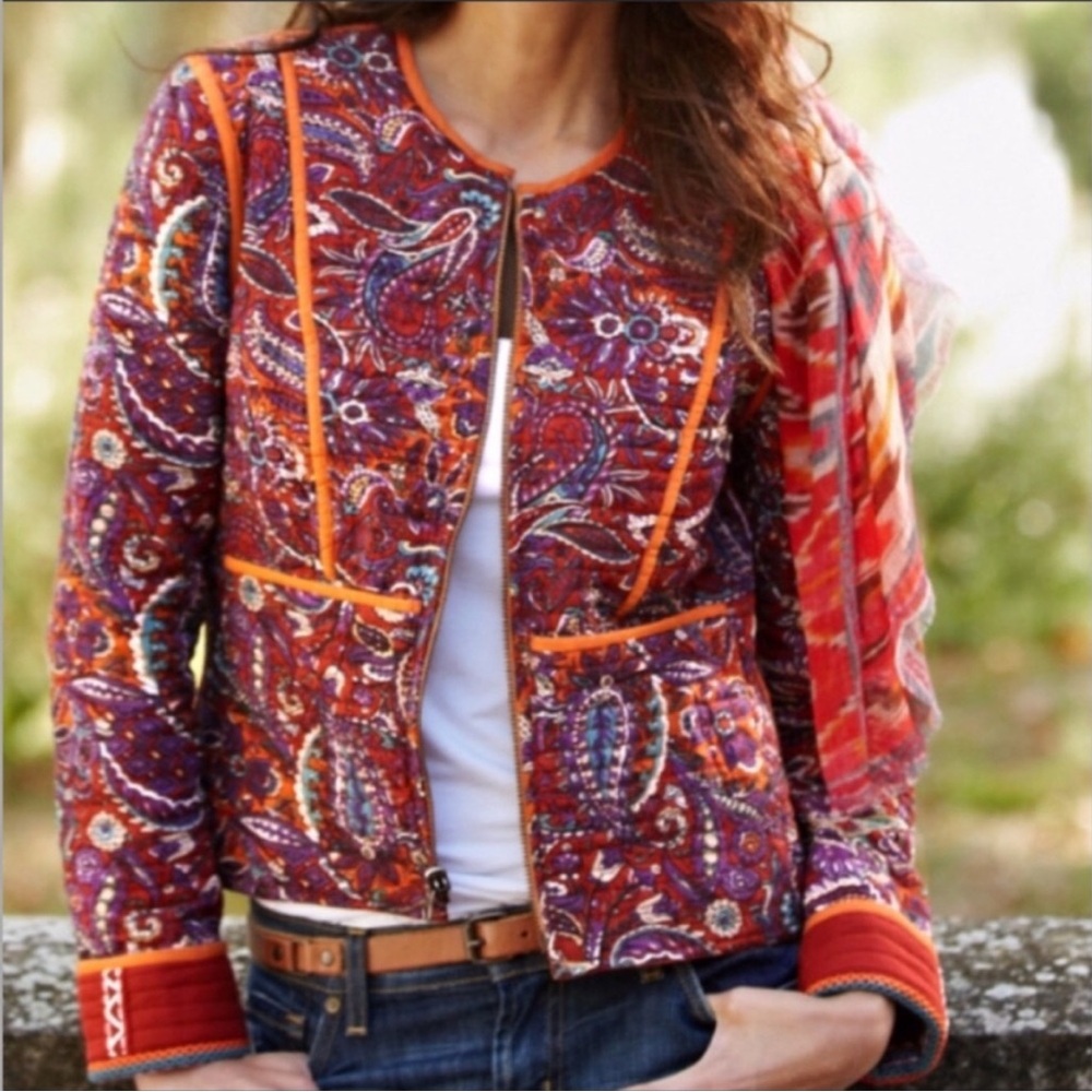 Peruvian Connection Reversible Quilted Embroidere… - image 1